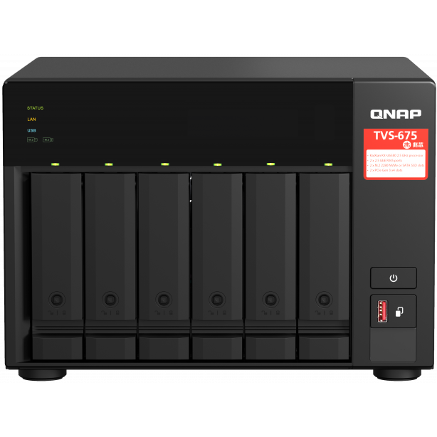 Netzwerkspeicher (NAS) QNAP TVS-675-8G