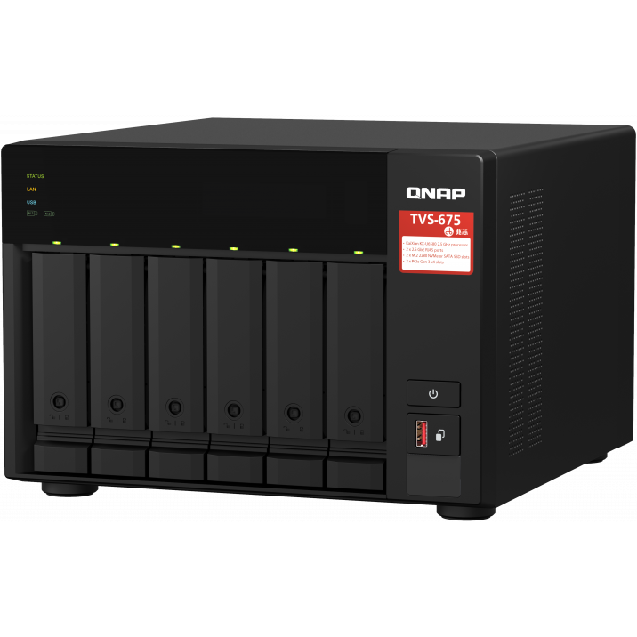 Netzwerkspeicher (NAS) QNAP TVS-675-8G - Foto 2