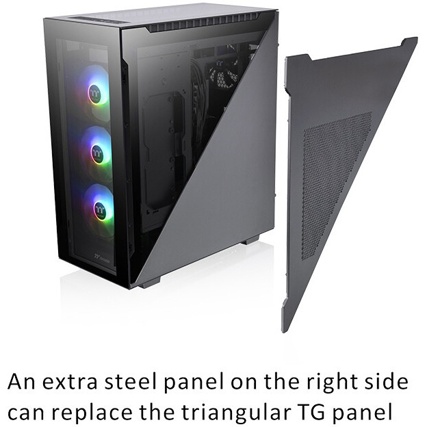 Gehäuse Thermaltake Divider 500 TG ARGB Black (CA-1T4-00M1WN-01) - Foto 4