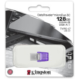 clé USB flash 128GB Kingston DataTraveler microDuo 3C G3 (DTDUO3CG3/128GB)
