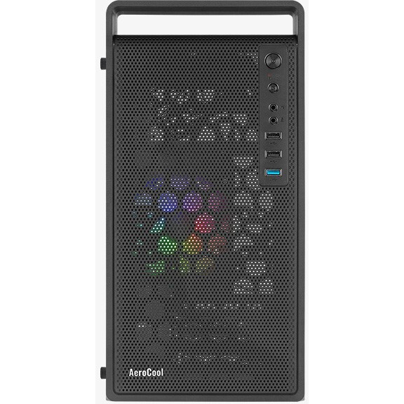 Gehäuse AeroCool CS-109-G-BK-v1 Black - EN72376 - Foto 2