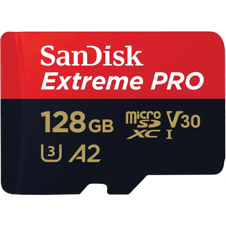 Speicherkarte 128GB MicroSD SanDisk Extreme Pro + SD adapter (SDSQXCD-128G-GN6MA)