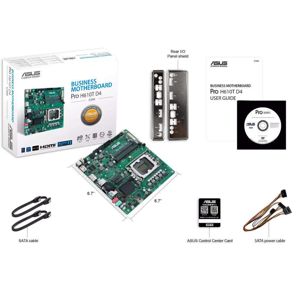 Mainboard ASUS PRO H610T D4-CSM - Foto 5
