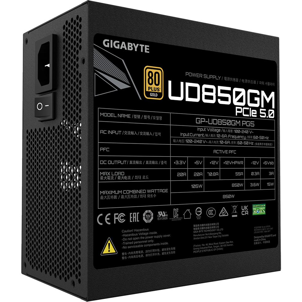 Netzteil 850W Gigabyte GP-UD850GM PG5 - Foto 2