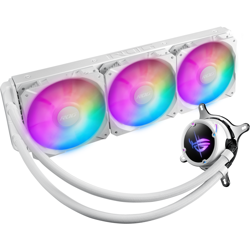 Flüssigkeitskühlsystem ASUS ROG STRIX LC II 360 ARGB White Edition - 90RC00F2-M0UAY2/90RC00F2-M0UAY4