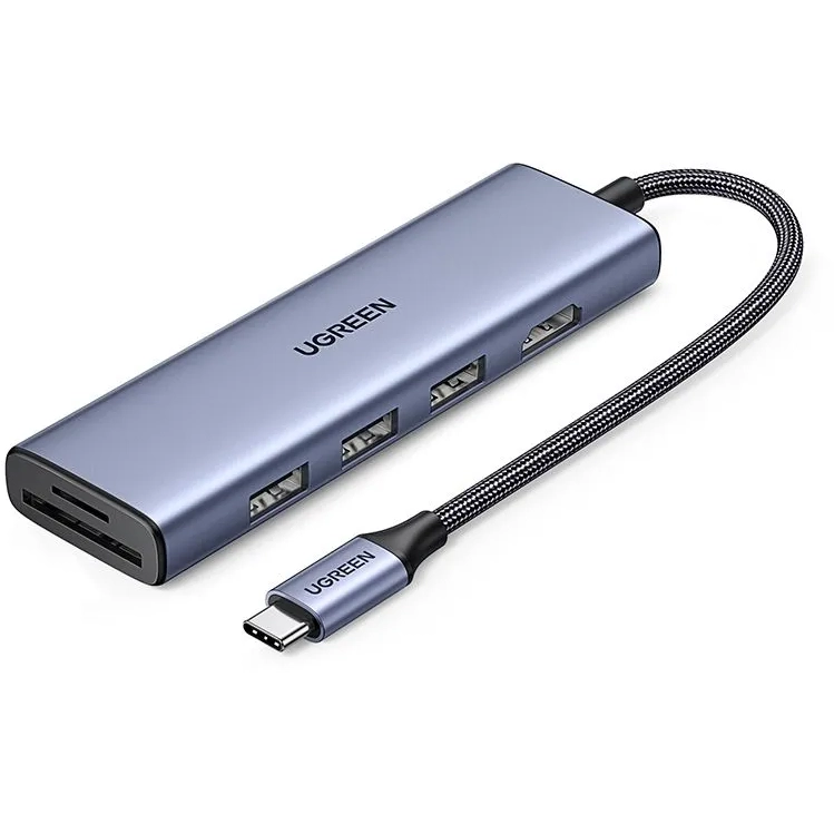 Docking-Station UGREEN Revodok 6-in-1 USB-C to HDMI Adapter Grey (CM511) - 20956A