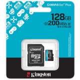 Carte mémoire 128GB MicroSD Kingston Canvas Go! Plus + SD adapter (SDCG4/128GB)