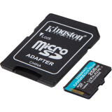 Carte mémoire 256GB MicroSD Kingston Canvas Go! Plus + SD adapter (SDCG4/256GB)