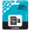 Speicherkarte 256GB MicroSD Kingston Canvas Go! Plus + SD adapter (SDCG4/256GB) - Foto 3