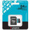 carte mémoire 64GB MicroSD Kingston Canvas Go! Plus + SD adapter (SDCG4/64GB) - photo 3
