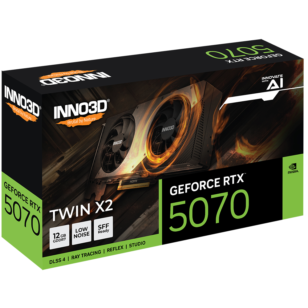 carte graphique NVIDIA GeForce RTX 5070 INNO3D TWIN X2 12GB (N50702-12D7-195064N) - photo 5