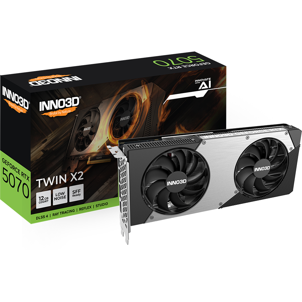 carte graphique NVIDIA GeForce RTX 5070 INNO3D TWIN X2 12GB (N50702-12D7-195064N) - photo 6