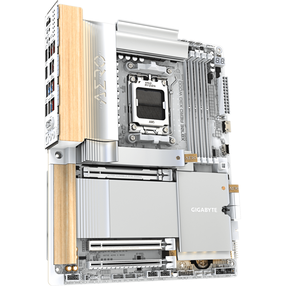 Mainboard Gigabyte X870E AERO X3D WOOD - Foto 2