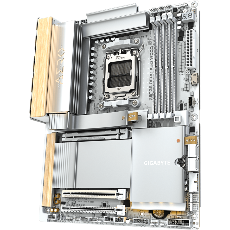 Mainboard Gigabyte X870E AERO X3D WOOD - Foto 3