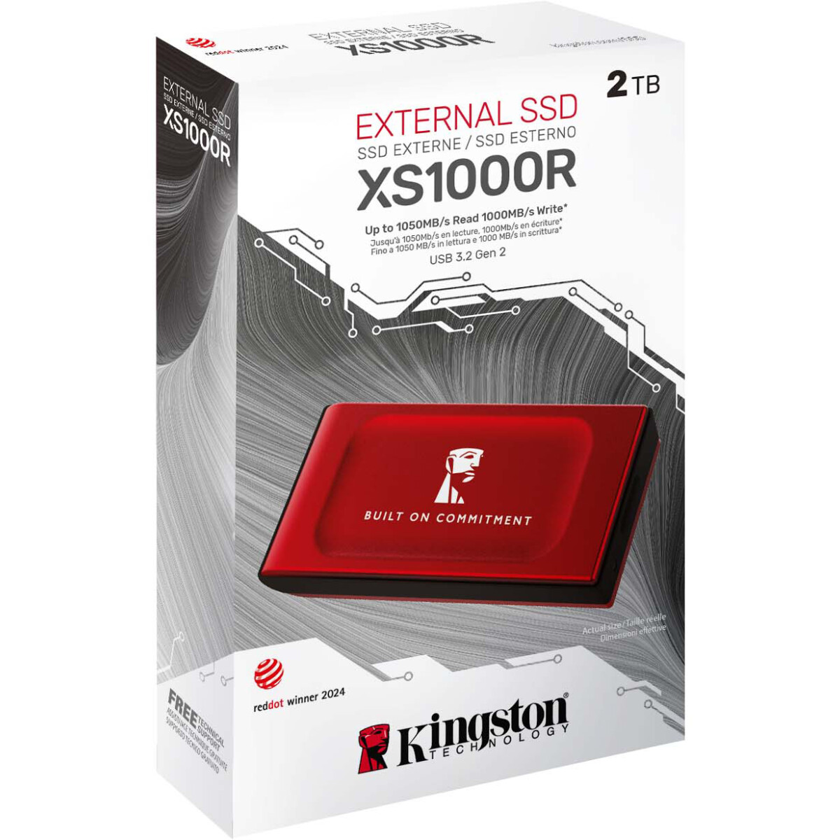 Externe SSD-Festplatte 2TB Kingston XS1000R (SXS1000R/2000GA) - Foto 3