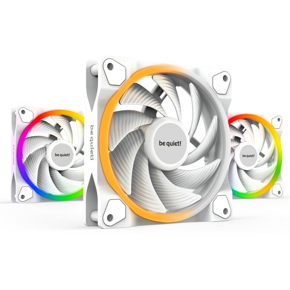 Gehäuselüfter Be Quiet Light Wings White 120mm High-Speed PWM, 3 pcs - BL101