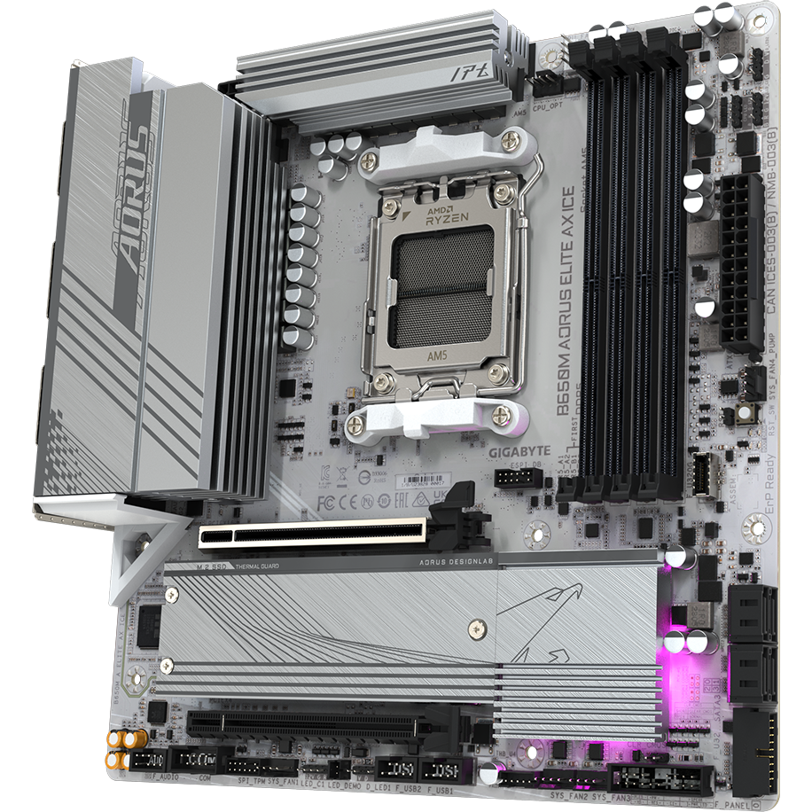 Carte mère Gigabyte B650M AORUS ELITE AX ICE - photo 3