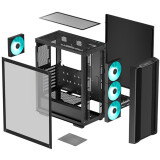 Gehäuse DeepCool CC 560 V2 Black (R-CC560-BKGAA4-G-2)