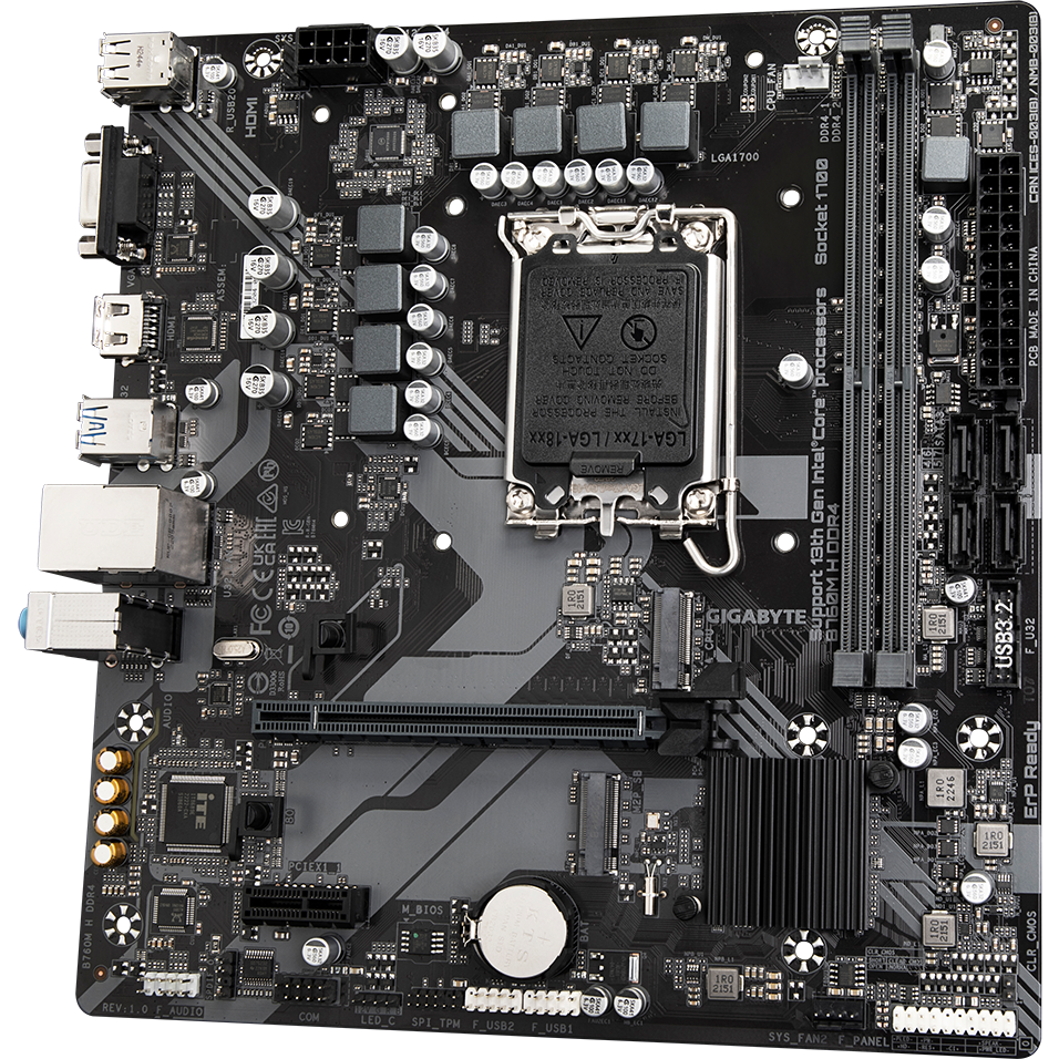 Mainboard Gigabyte B760M H DDR4 - Foto 2