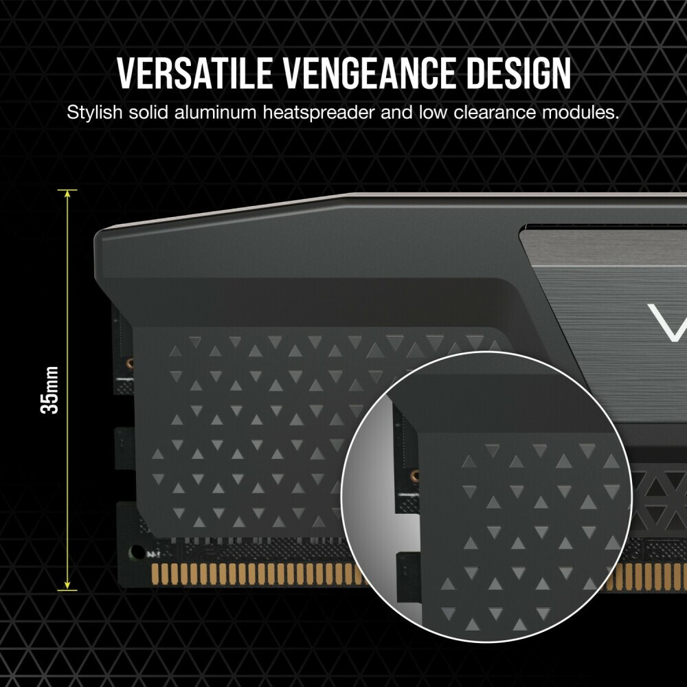 Mémoire vive 32GB DDR5 6000MHz Corsair Vengeance (CMK32GX5M2B6000C38) (2x16GB KIT) - photo 4