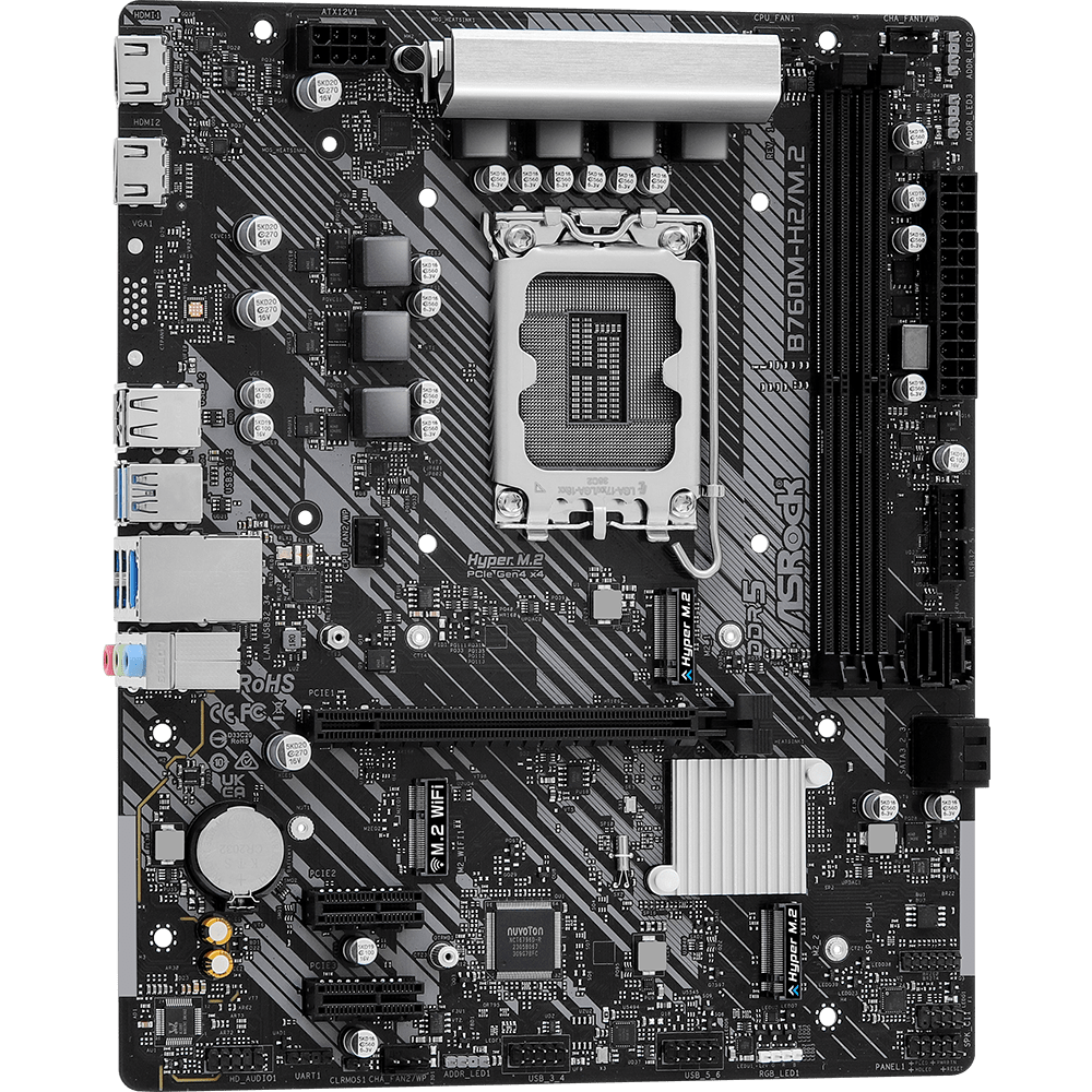Mainboard ASRock B760M-H2/M.2 - Foto 3