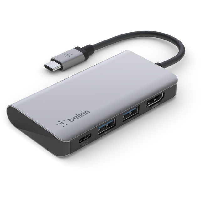 Dockingstation Belkin USB-C 4-in-1 Multiport Adapter (AVC006btSGY)