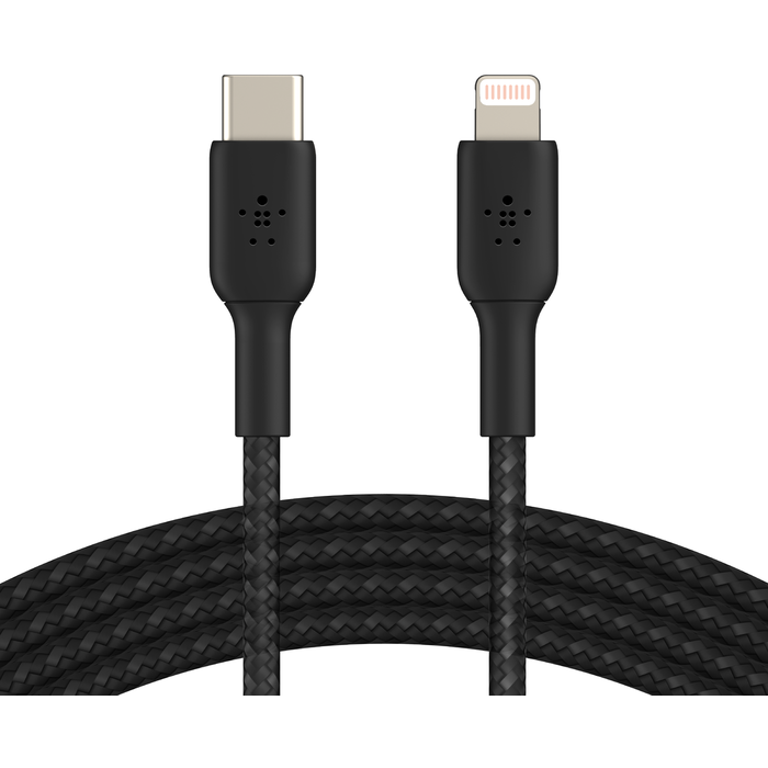 câble Internet USB Type-C - Lightning, 2m, Belkin CAA004BT2MBK