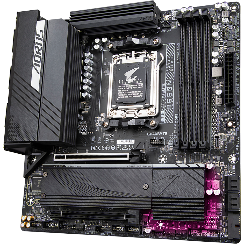 Mainboard Gigabyte B650M AORUS ELITE - Foto 3