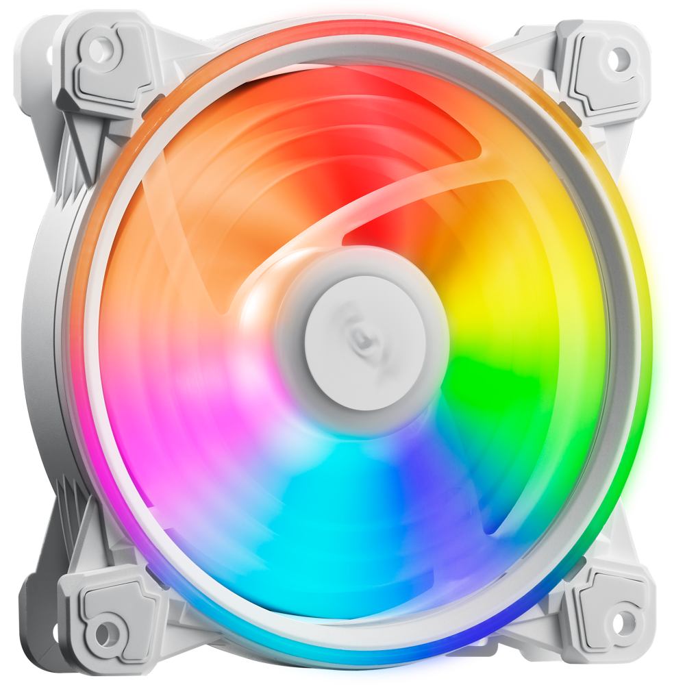 Ventilateur de boîtier ADATA XPG HURRICANE 120 PWM ARGB White - HURRICANE120ARGBPWM-WHCWW