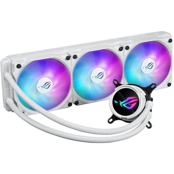 Système de refroidissement liquide ASUS ROG STRIX LC III 360 ARGB White - 90RC00T2-M0UAY0 - photo 2
