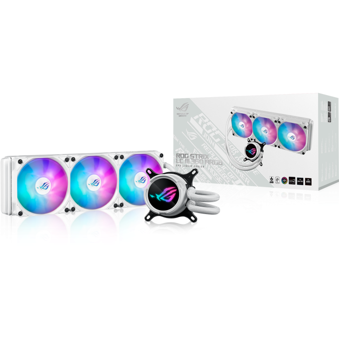 Système de refroidissement liquide ASUS ROG STRIX LC III 360 ARGB White - 90RC00T2-M0UAY0 - photo 4