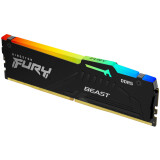 Mémoire vive 16GB DDR5 6000MHz Kingston Fury Beast Black RGB (KF560C30BBEA-16)