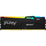 Mémoire vive 16GB DDR5 6000MHz Kingston Fury Beast Black RGB (KF560C30BBEA-16)