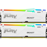 mémoire vive 64GB DDR5 6000MHz Kingston Fury Beast White RGB (KF560C30BWEAK2-64) (2x32GB KIT)