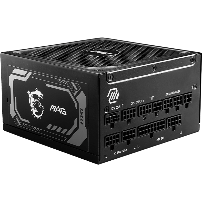 bloc dalimentation 1000W MSI MAG A1000GL PCIE5 - 306-7ZP9B11-CE0