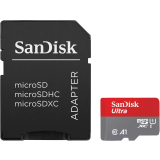 Carte mémoire 64GB MicroSD SanDisk Ultra + SD adapter (SDSQUAB-064G-GN6MA)