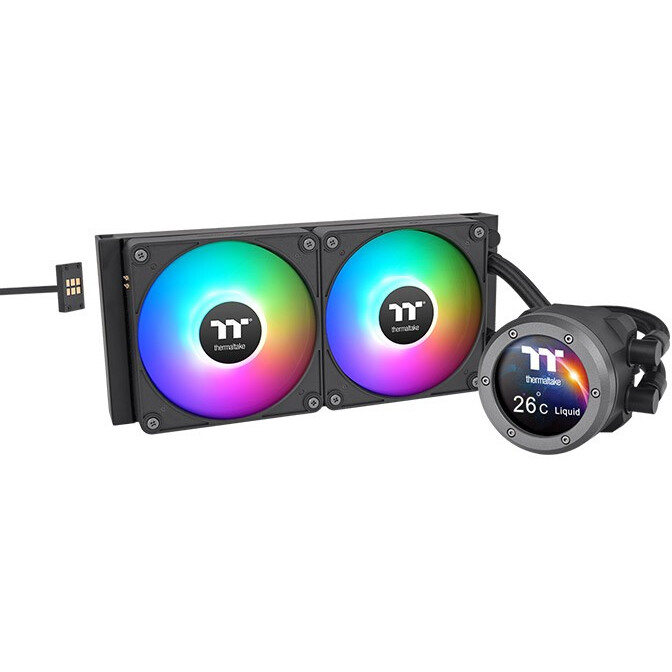 Wassergekühltes Kühlsystem Thermaltake TH240 V2 Ultra EX ARGB Black - CL-W414-PL12SW-A