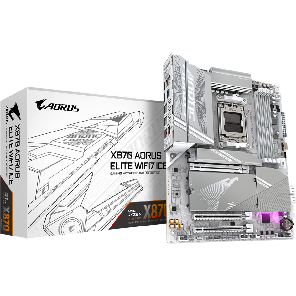 Mainboard Gigabyte X870 AORUS ELITE WIFI7 ICE - Foto 5