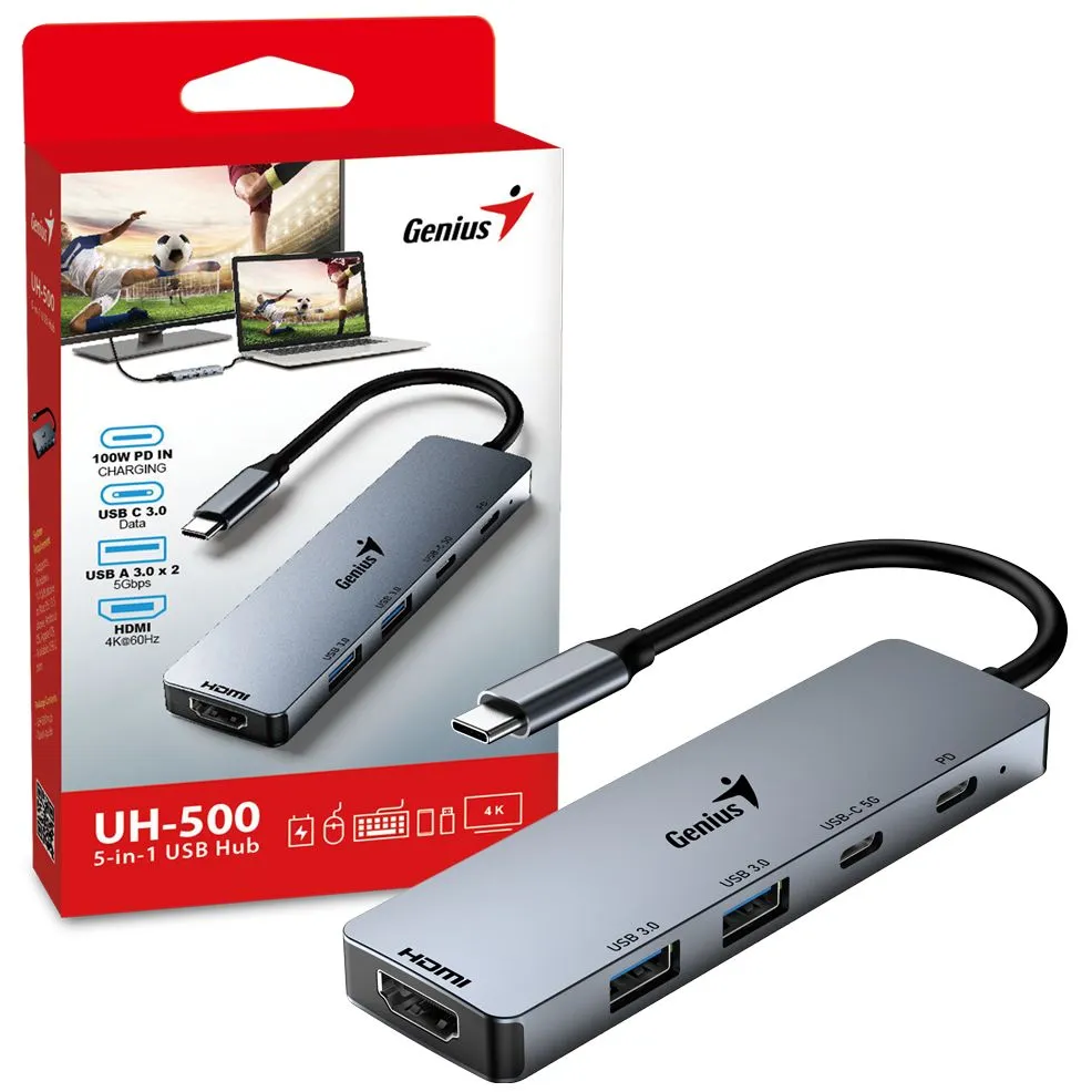 USB-Hub Genius UH-500 - 31240003400 - Foto 3