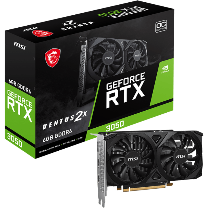 Grafikkarte NVIDIA GeForce RTX 3050 MSI 6GB (RTX 3050 VENTUS 2X E 6G OC) - Foto 5