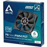 Gehäuselüfter Arctic P8 Slim PWM PST Black (ACFAN00295A)