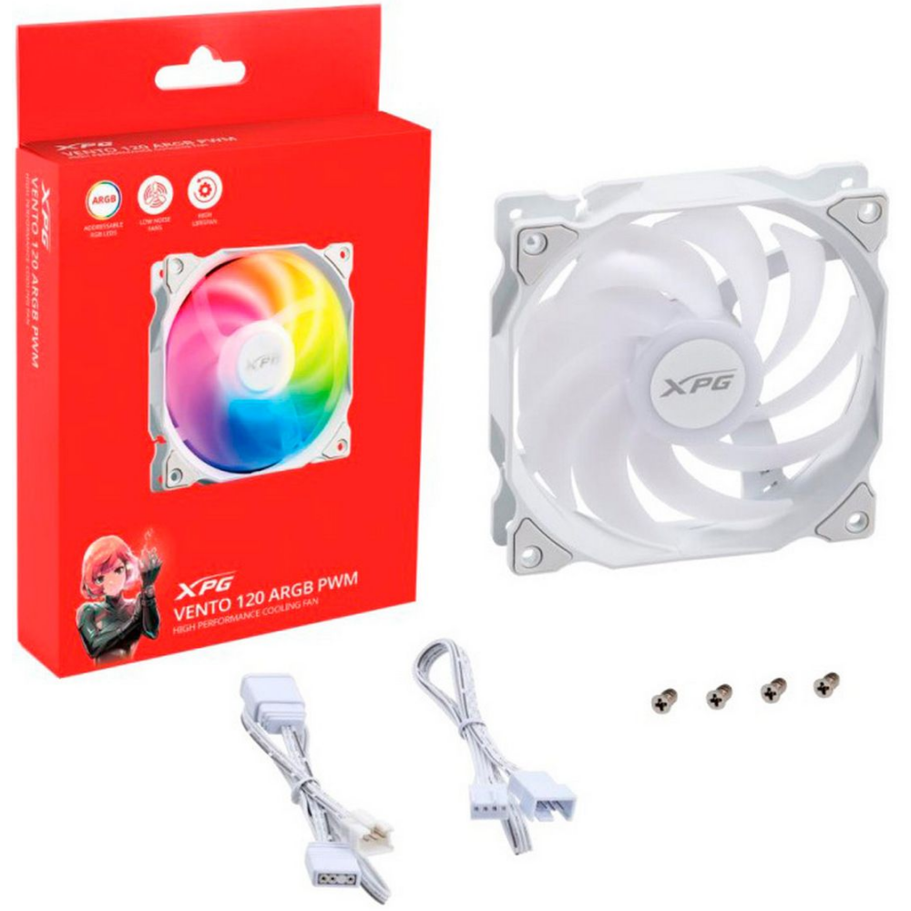 ventilateur pour boîtier ADATA XPG VENTO 120 ARGB PWM White - VENTO120ARGBPWM-WHCWW - photo 4