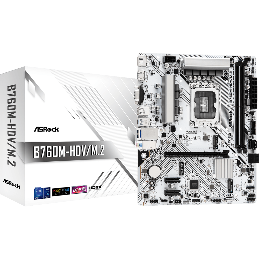 Mainboard ASRock B760M-HDV/M.2 - Foto 5