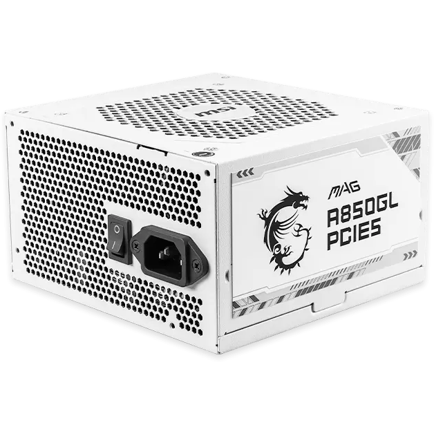 Netzteil 850W MSI MAG A850GL PCIE5 WHITE - 306-7ZP8A24-CE0 - Foto 2