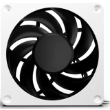 Gehäuselüfter Alphacool Apex Stealth Metal Power fan 3000rpm White (13825)