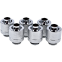 Set von Fittingen Alphacool Eiszapfen 13/10mm Anschraubtulle G1/4 - Chrome Sixpack (17229)
