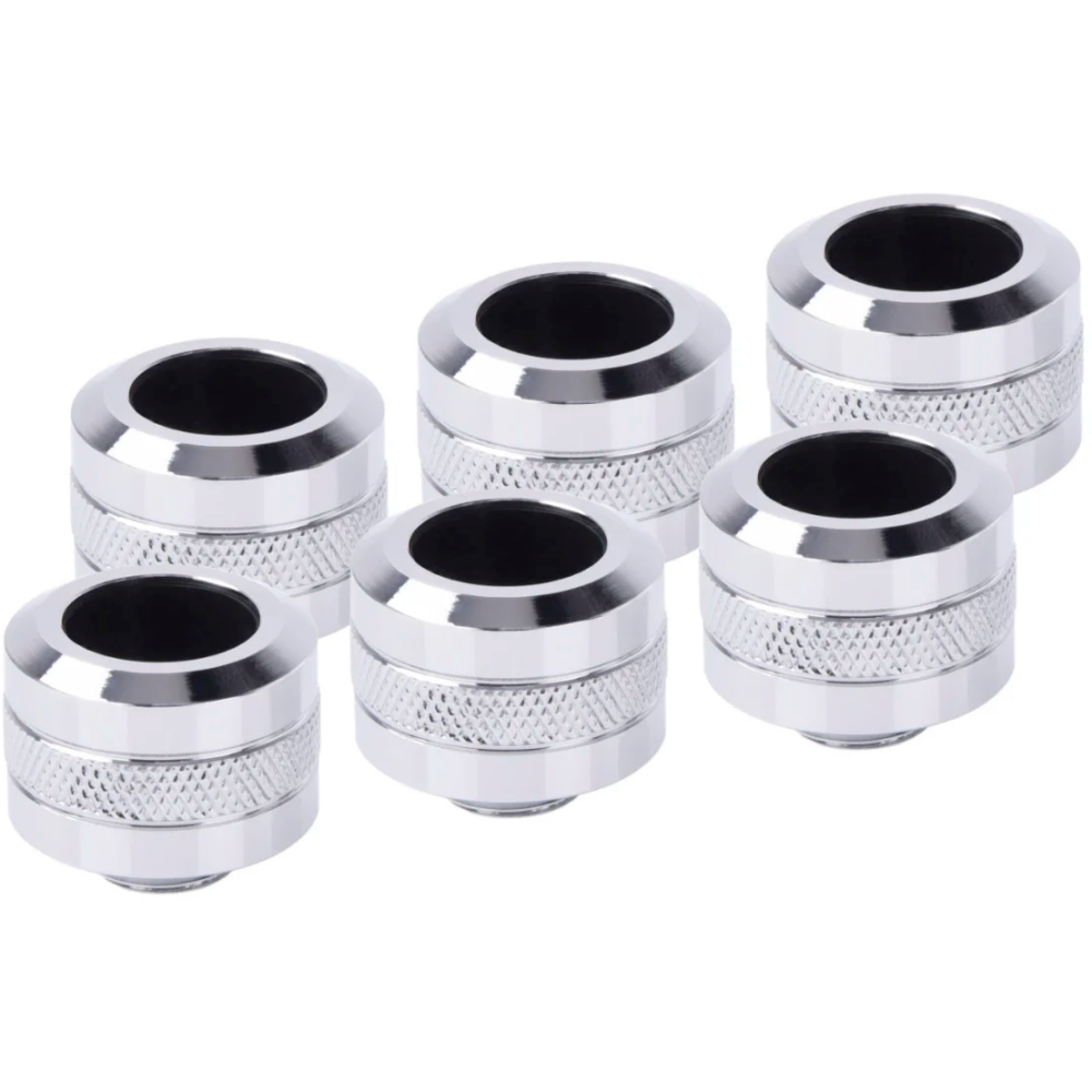 Fitting Alphacool Eiszapfen PRO 16mm HardTube Fitting G1/4 - Chrome (17472)
