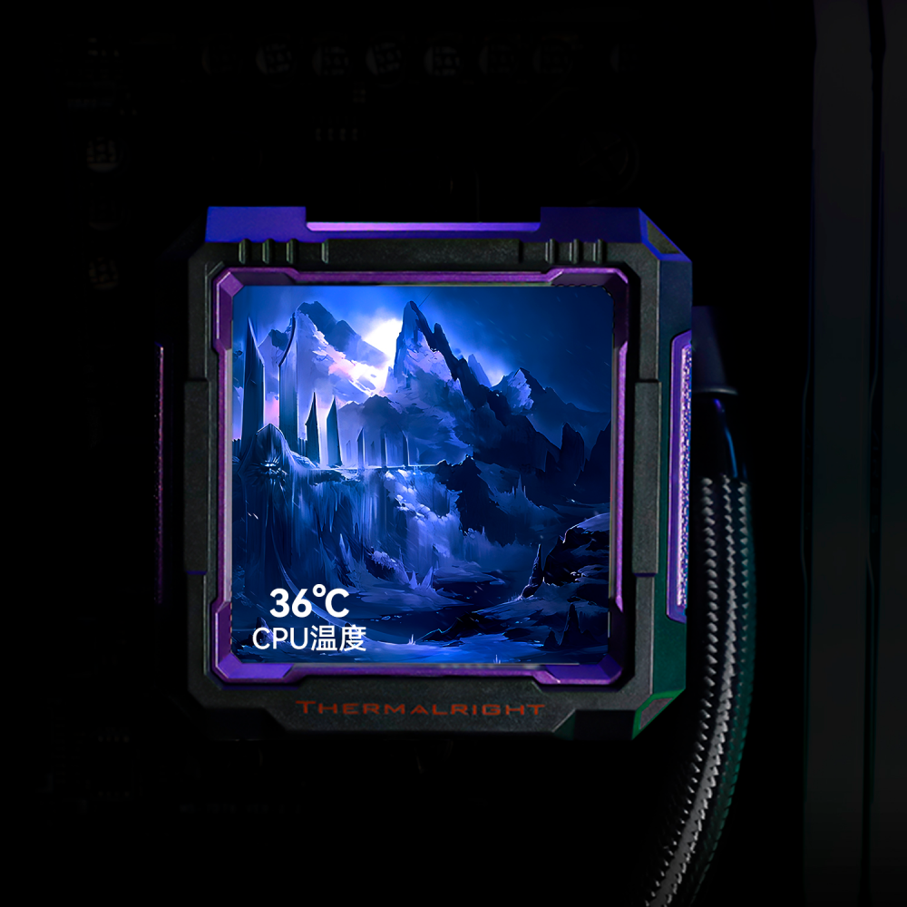 Wassergekühltes Kühlsystem Thermalright Frozen Warframe PRO 360 Black ARGB - F-WFRAME-PRO-360-BL-ARGB - Foto 8