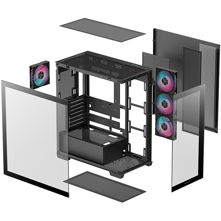 Gehäuse DeepCool CG580 4F Black - R-CG580-BKADA4-G-1 - Foto 12