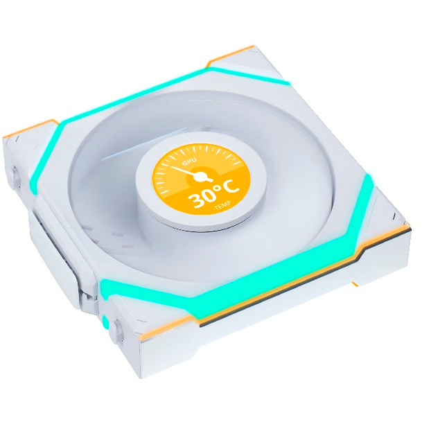 Gehäuselüfter Lian Li UNI Fan SL Wireless LCD 120 Reverse Blade White - G99.12RSLLCD1W1W.R0 - Foto 4
